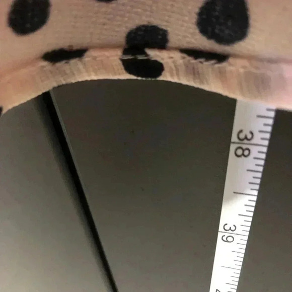 Ann Taylor Mini Dress,Tiered Ruffle Hem,V-Neck zipper back,Polka Dot,Lined,light - Picture 7 of 11